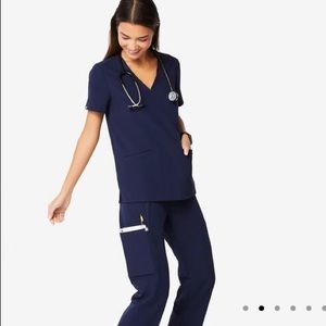 NWOT Figs navy blue set